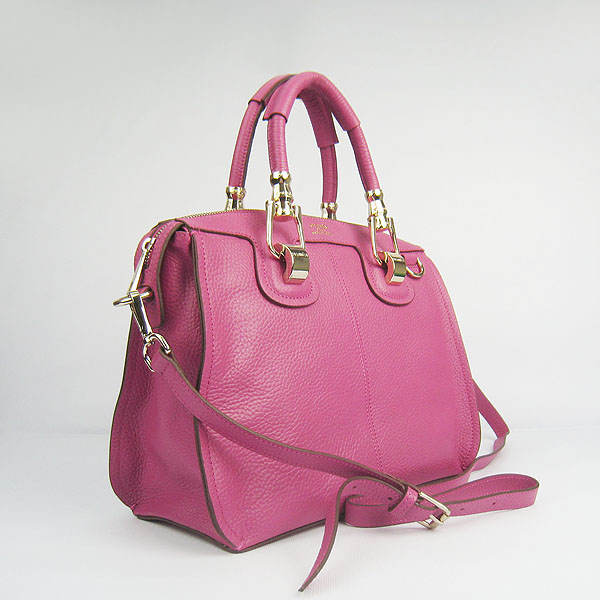 Replica Hermes New Arrival Double-duty leather handbag Peach 60669